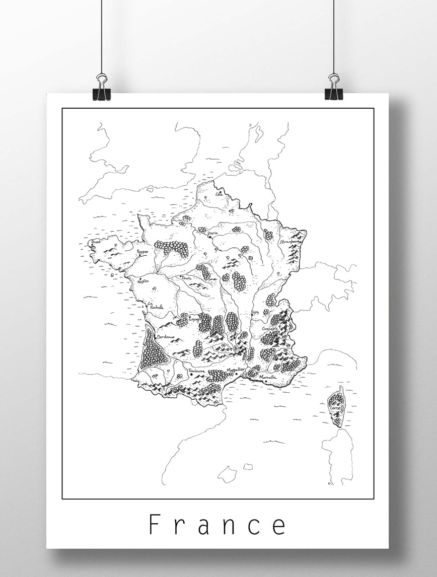 Carte De France Le Champipique Carte De France Le Champipique