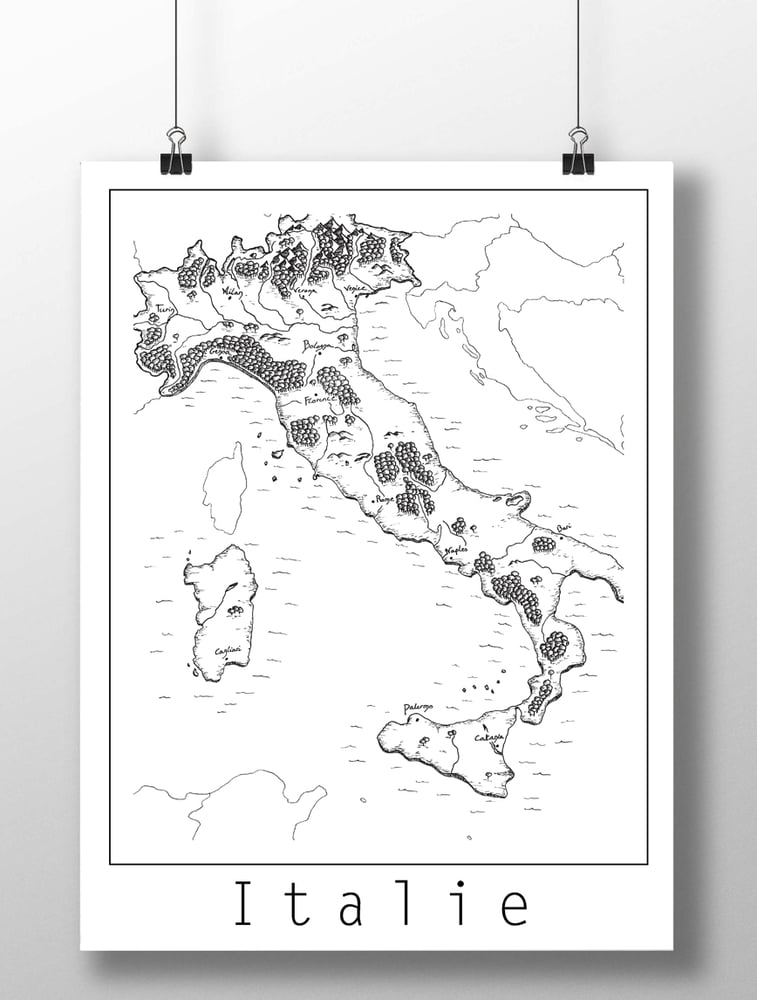 Image of Carte de l'Italie