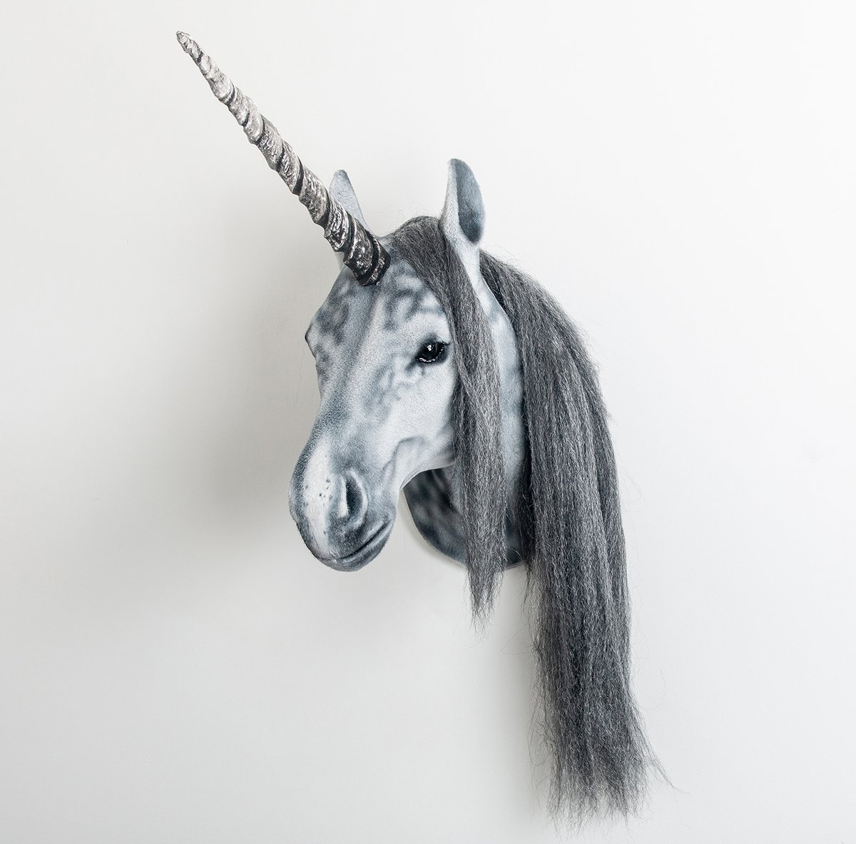 Image of Dapple Grey Unicorn Sculpture