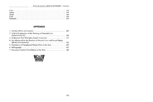 Image of Sexual Mysteries by Piere de Lasenic hardcover book LAST COPIES