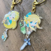 Image 2 of Knight x Princess: Link and Zelda Charms / zelda