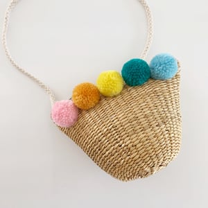 Image of Rainbow Pom Purses 
