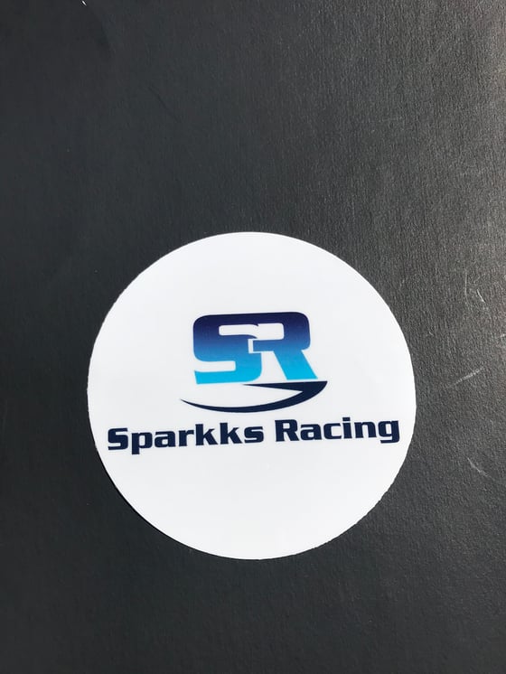 Image of Sparkks Racing 4” Vinyl Laminated Slap Sticker