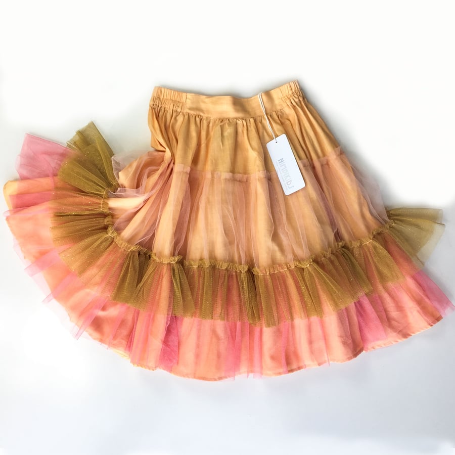 Image of Wonderland Tulle Skirt - Hibiscus Peach Meringue