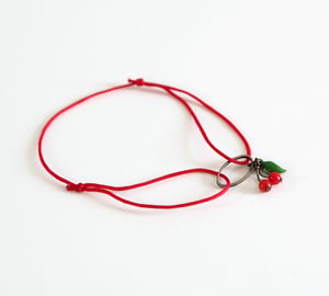 Image of Les Cerises - Bracelets Cordon et Cordon Fleur - Fantaisie