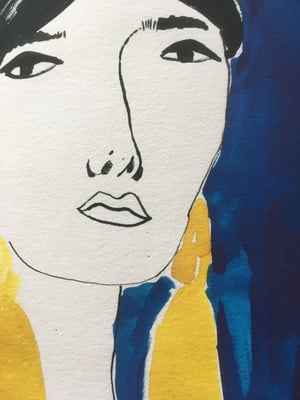 Image of Dame med øredobb