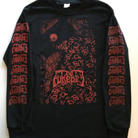 Image 3 of Funebre - Long Sleeve T-shirt with logo Sleeve prints