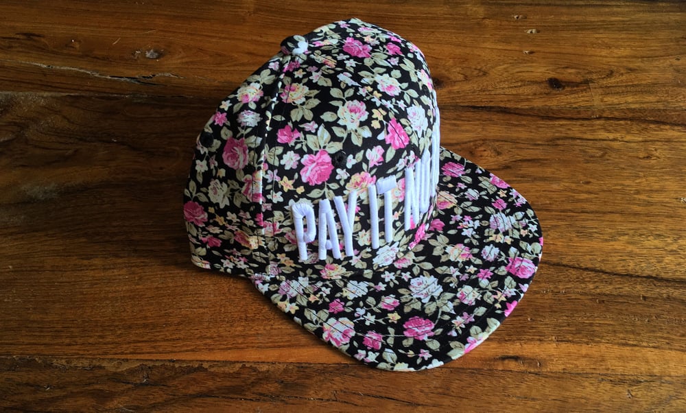 Image of "Pay It No Mind" floral snapback
