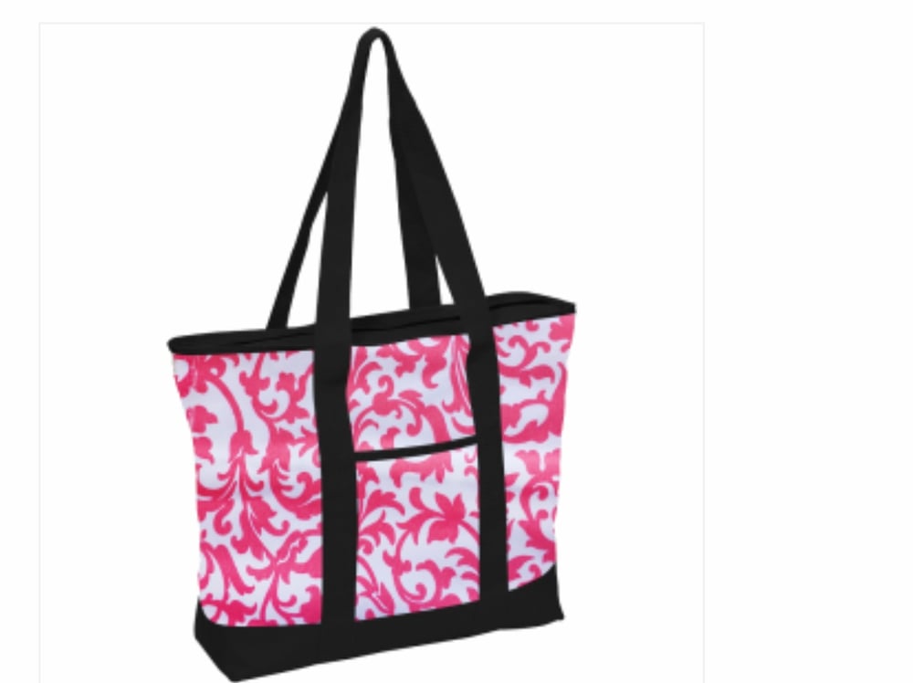 Image of Pink Filigree Fashion Tote