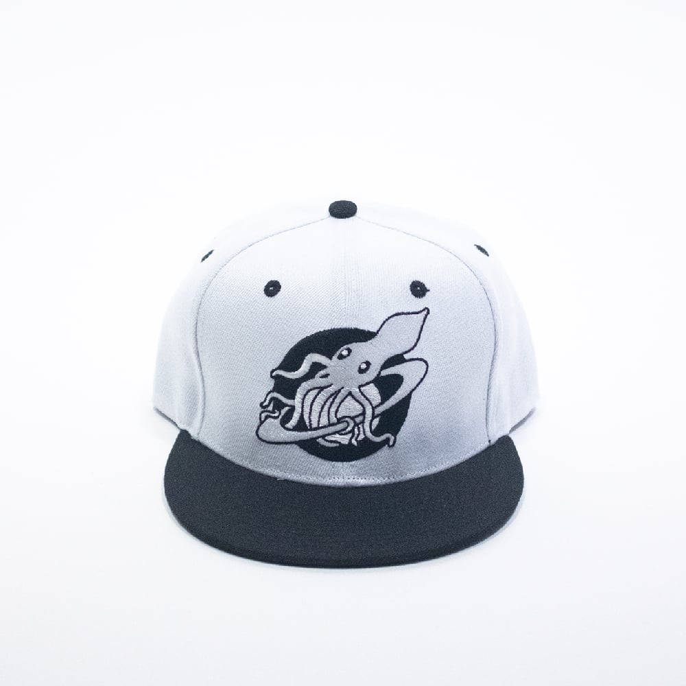 Image of Custom Black and White Logo Cap