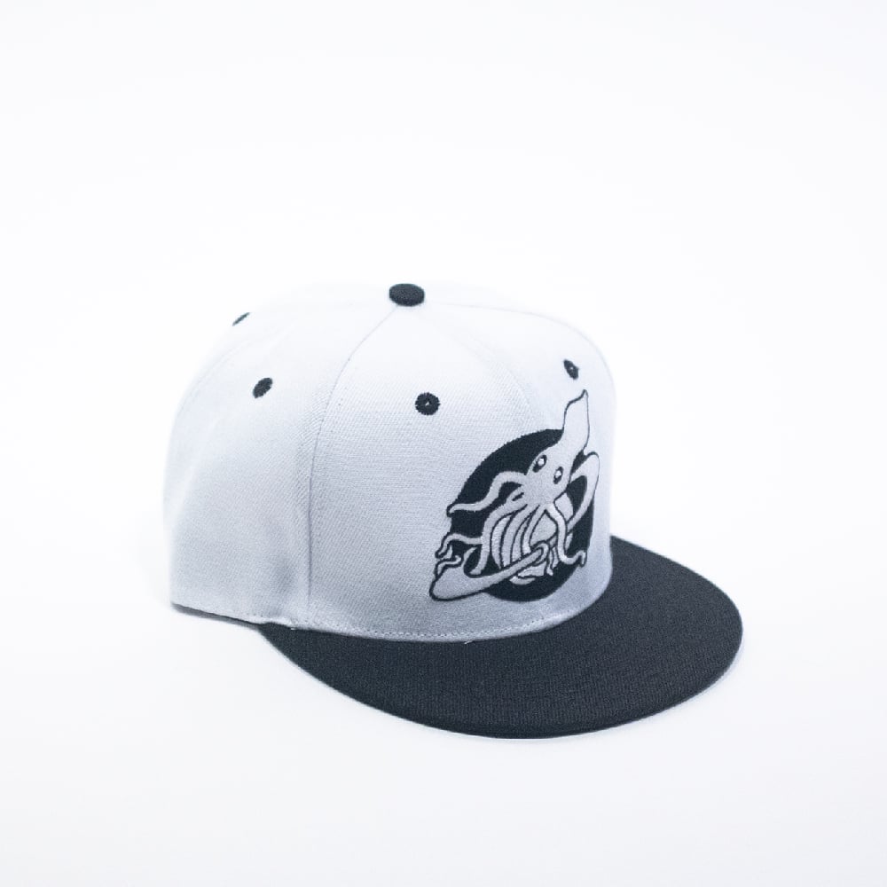 Image of Custom Black and White Logo Cap