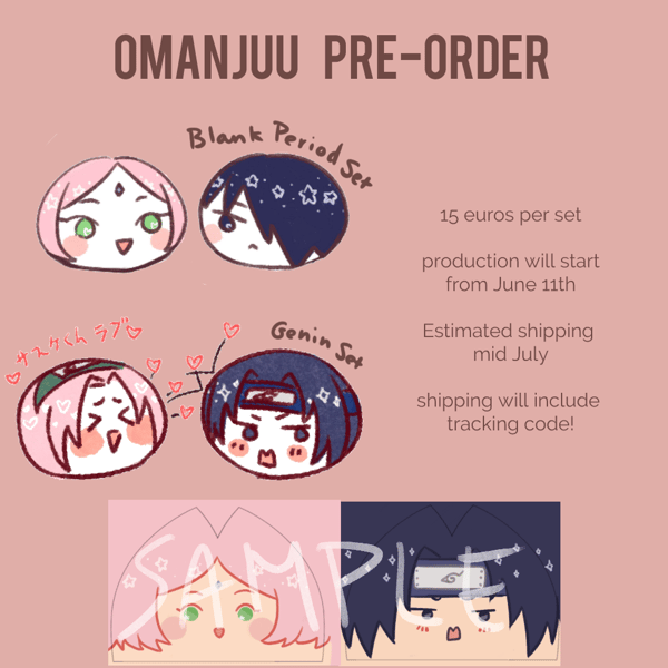 Image of [PRE-ORDER] SasuSaku Omanjuu