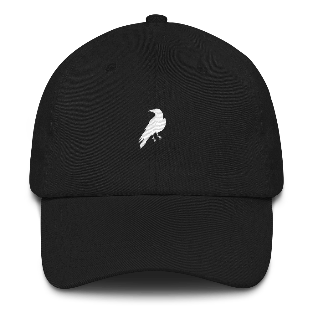 Image of Embroidered Crow Logo Dad Hat 