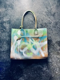 Image 1 of LEATHER GRAFFITI PURSE