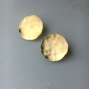 Image of luna earring brass