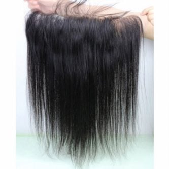 Image of Premium 13×6 lace frontal with baby hair straight pre plucked