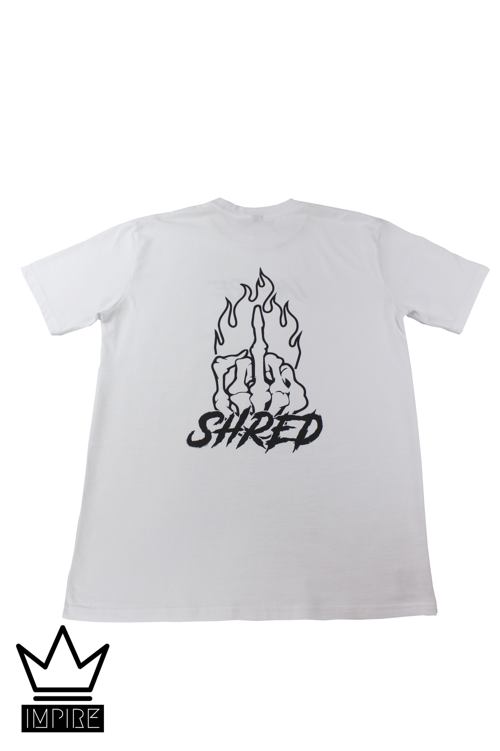 Image of SHRED T-SHIRT (BLACK/WHITE)