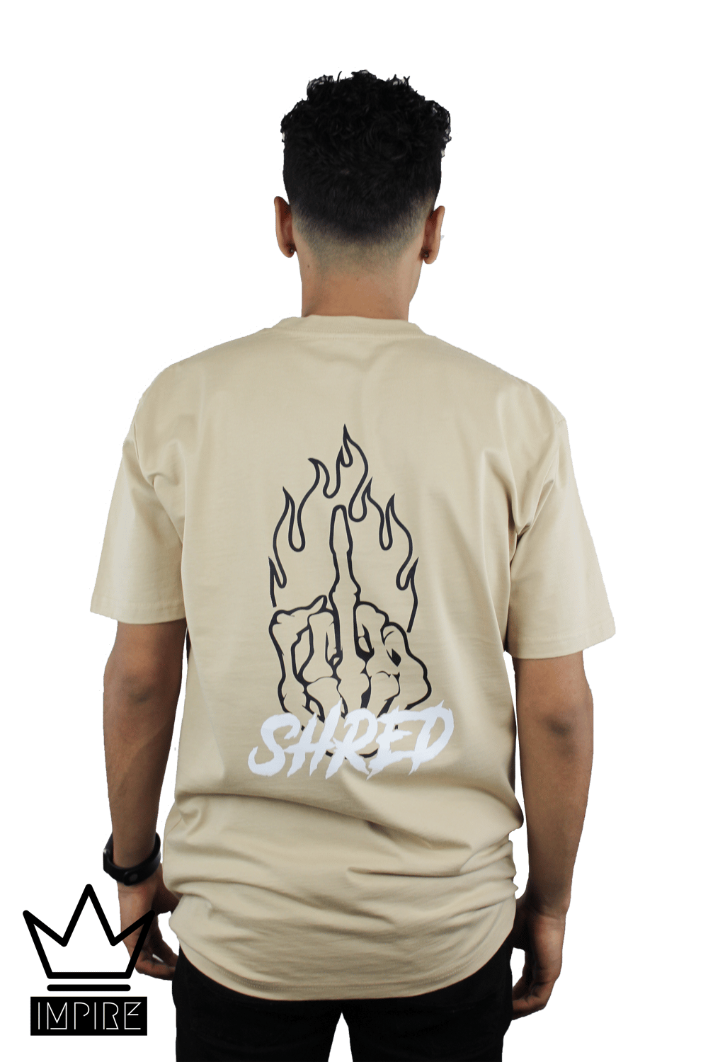 Image of SHRED T-SHIRT (WHITE/TAN)