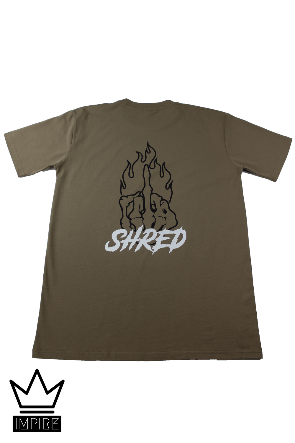 Image of SHRED T-SHIRT (WHITE/COFFEE)