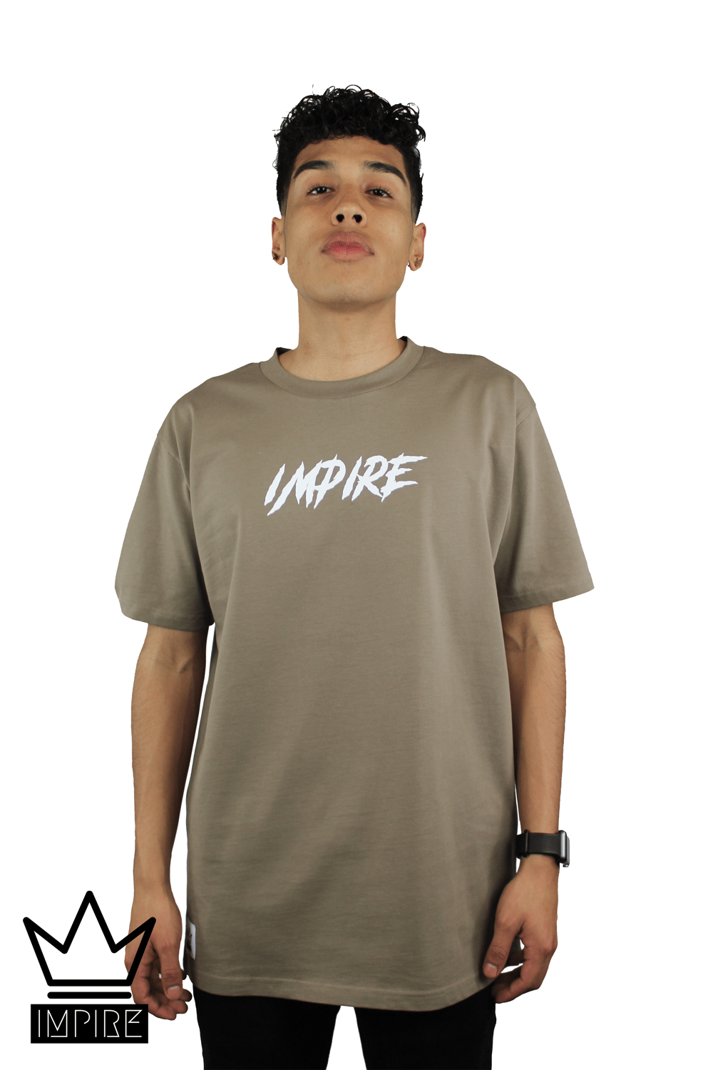 Image of SHRED T-SHIRT (WHITE/COFFEE)