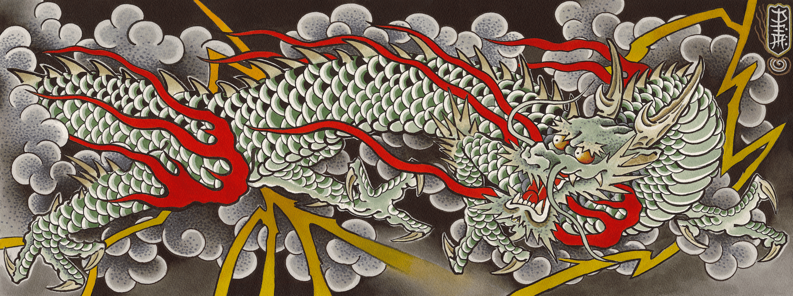 ancient japanese dragon paintings