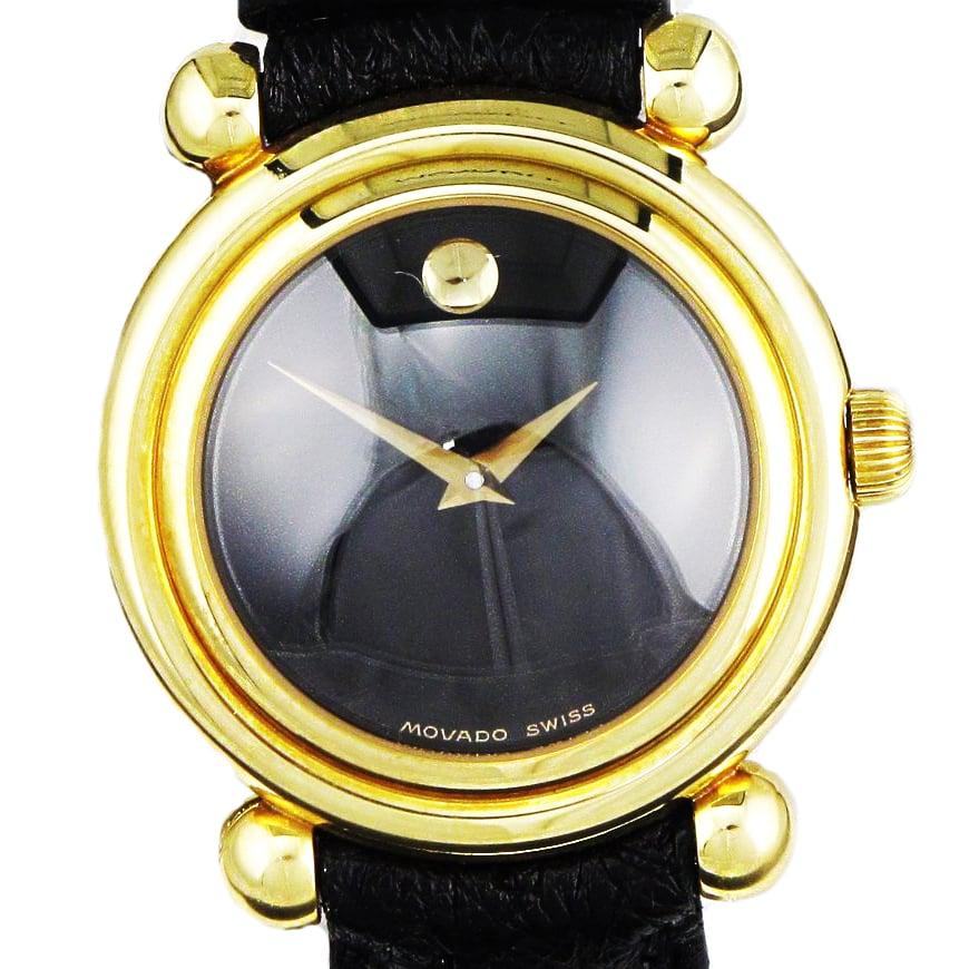 Image of NEW VINTAGE MOVADO 110TH ANNIVERSARY MEN'S BUBBLE 18K GOLD AUTOMATIC WATCH