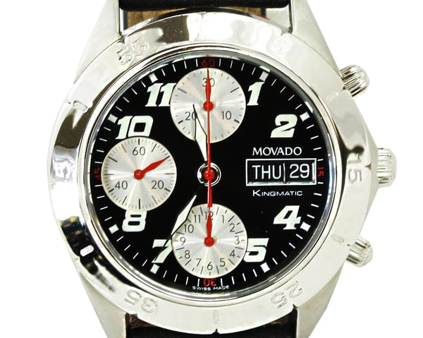 Image of Movado Kingmatic SS 25 Jewel Automatic Chronograph 
