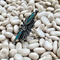 Image 4 of ⋆✦Detailed Turquoise Statement Ring✦⋆
