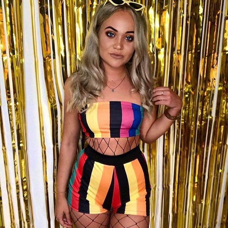 Image of 'INFERNO' Rainbow Co-ord