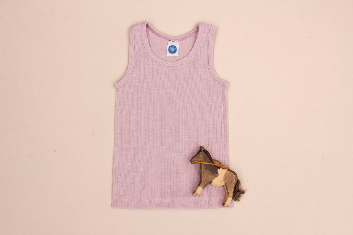 Image of Cosilana wool/cotton/silk singlet 4 colours