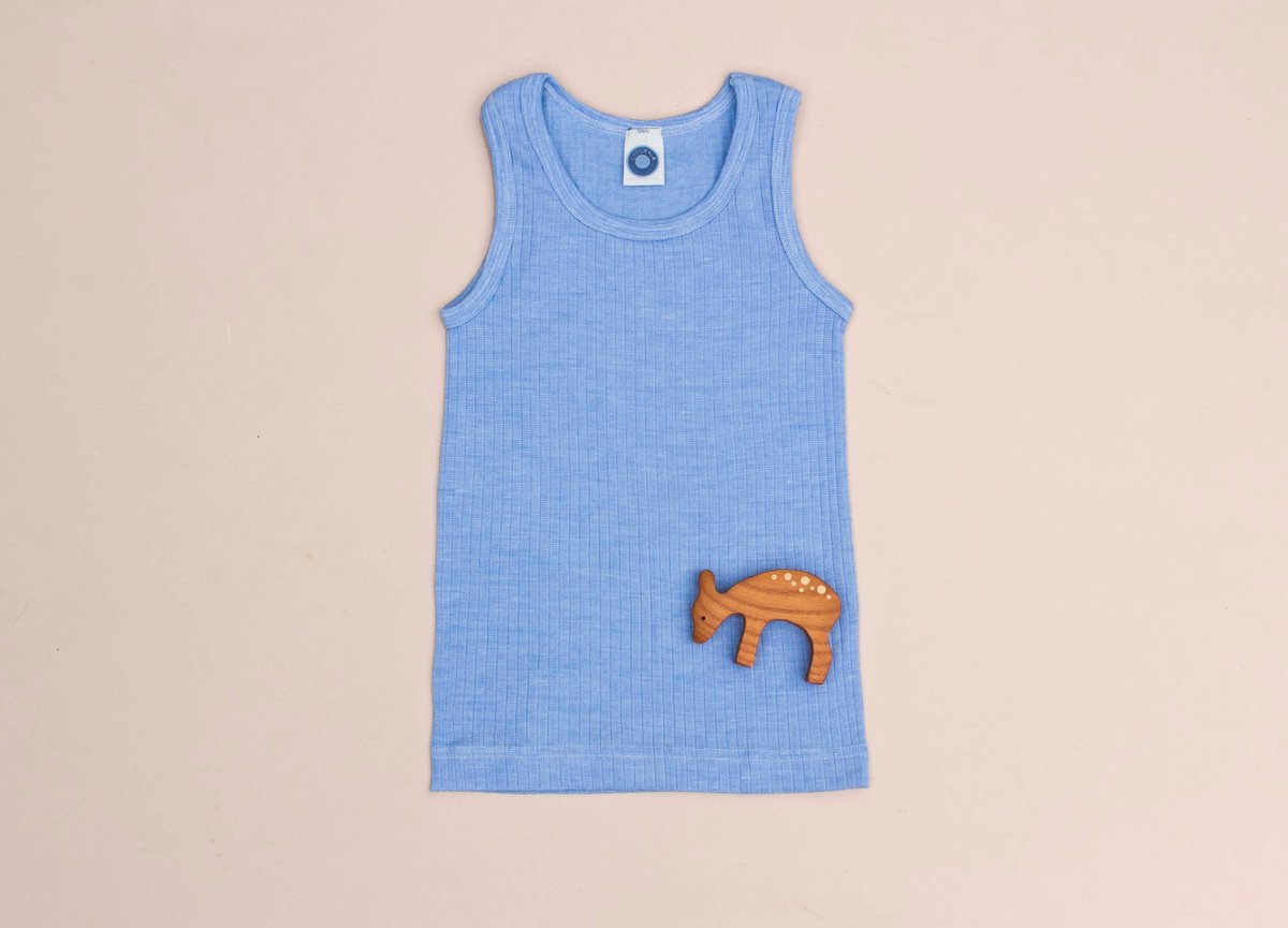 Image of Cosilana wool/cotton/silk singlet 4 colours