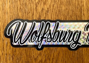 Image of WBC Black, White & Prismatic Holographic Sticker