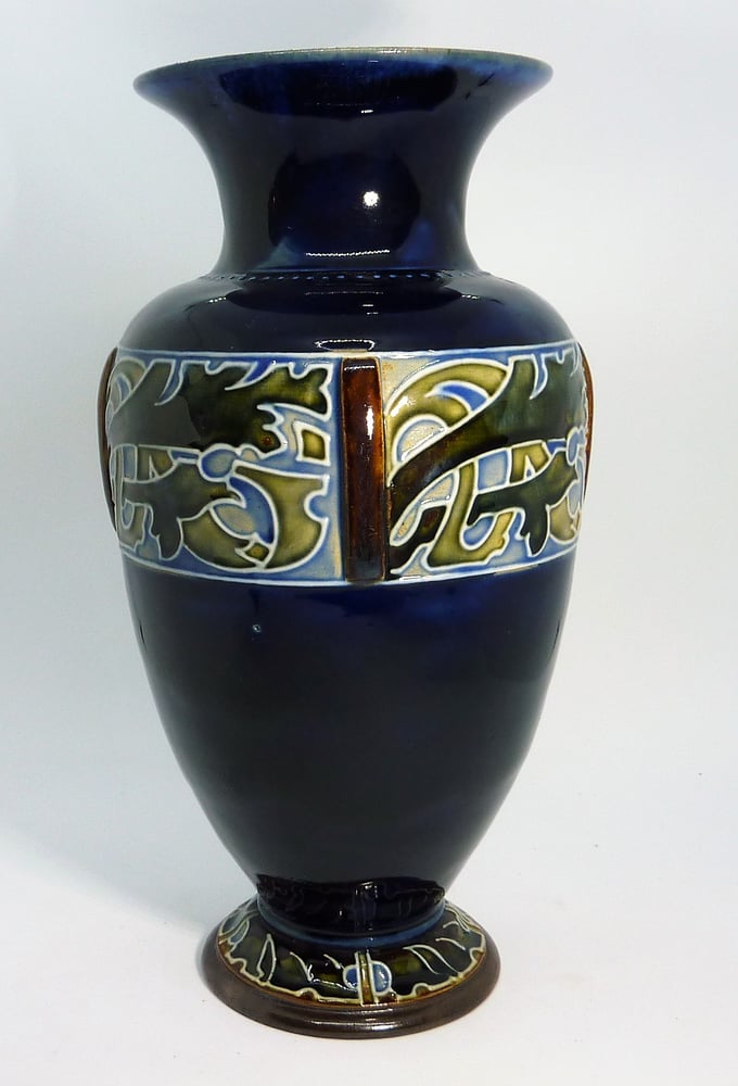 Image of Doulton Lambeth Baluster Vase for Art Union of London