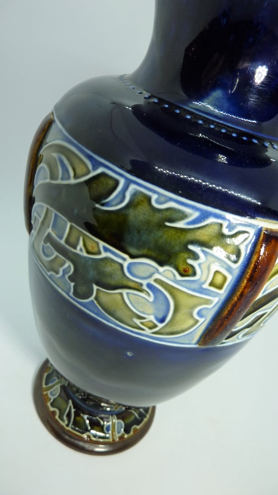Image of Doulton Lambeth Baluster Vase for Art Union of London