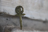 Image 1 of Moon and Dagger Enamel Pin
