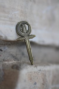 Image 2 of Moon and Dagger Enamel Pin