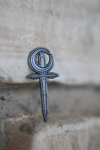 Image 3 of Moon and Dagger Enamel Pin