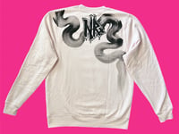 Image 3 of “HOT BLOOD” CUSTOM PAINTED PULLOVER SWEATSHIRT MEDIUM