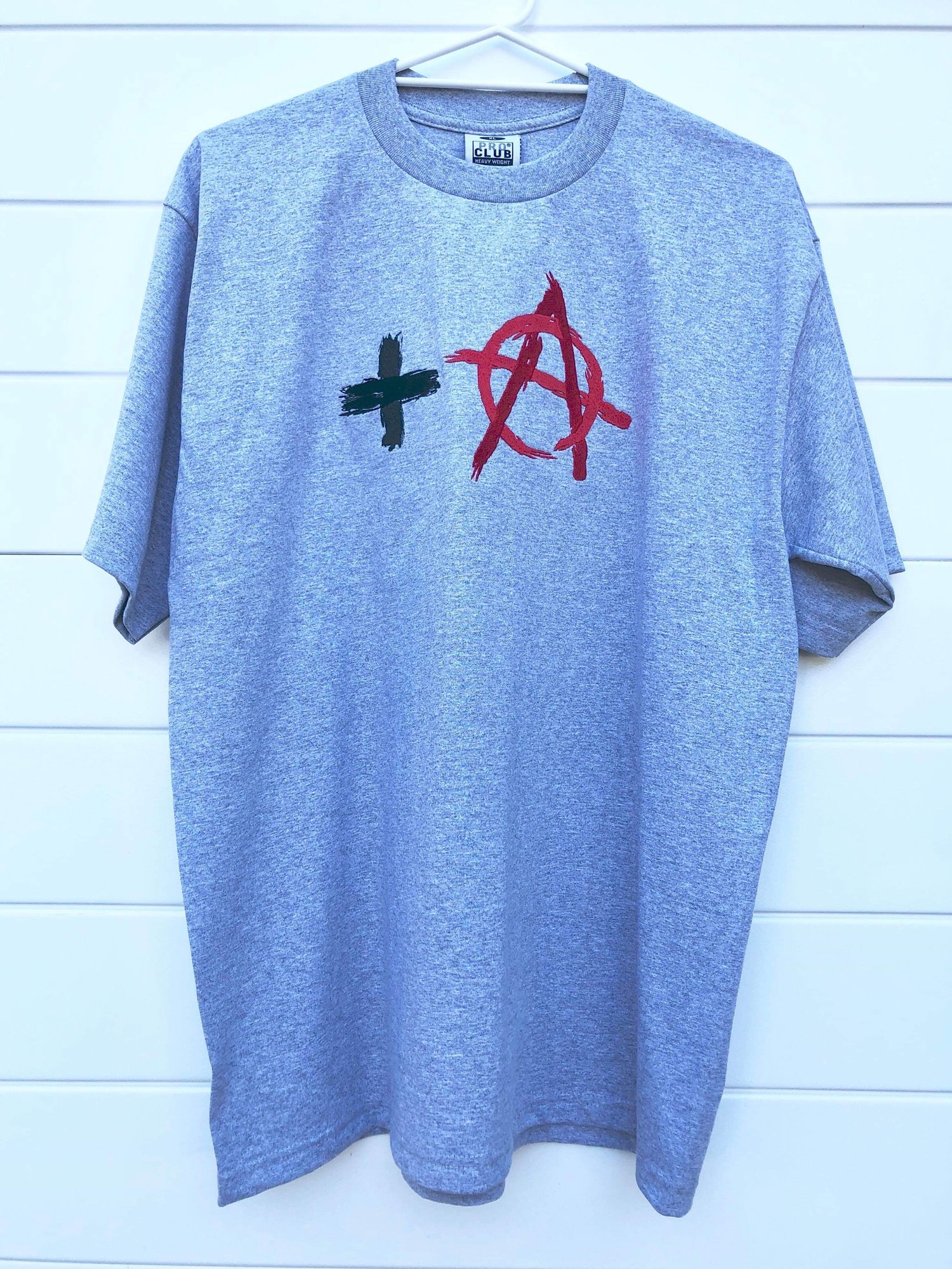 Image of +ANARCHY T-SHIRT - HEATHER GREY