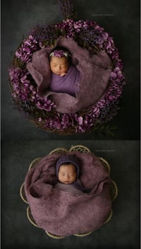 Image 2 of Mauve Wool Felted Layer - thicker