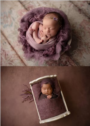 Image of Mauve Wool Felted Layer - thicker