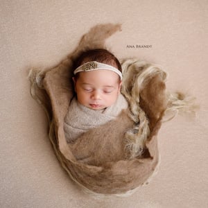 Image of Thick Wool Felted Layer - Earth Brown