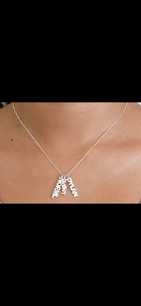 Multiple Silver Plated Name Necklace