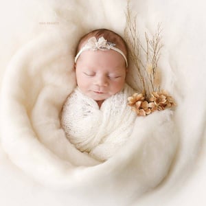 Image of Natural White Wool fluff