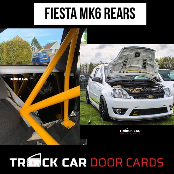 Image of Fiesta mk6 Rear panels - Track Car Door Cards