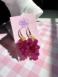 Image 2 of Grape earrings 🍇