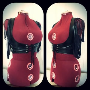 Image of Fringed underbust vest