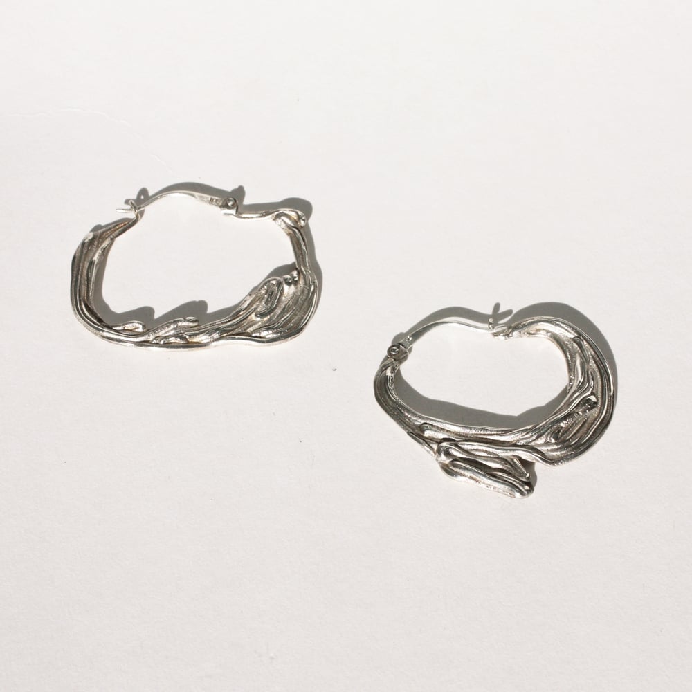 Image of Silver Sea Hoops