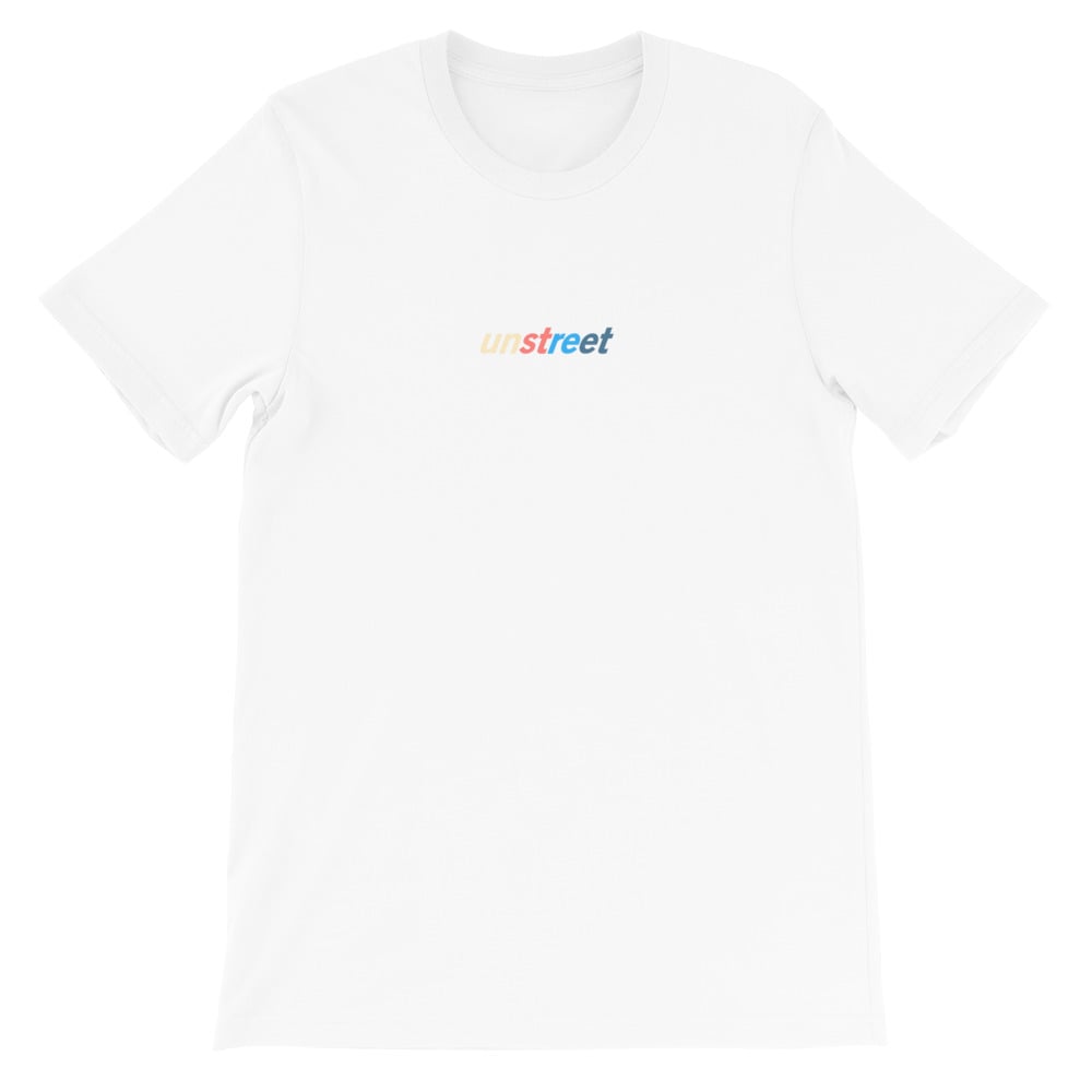 Image of UNSTREET Colorful Logo T-Shirt White