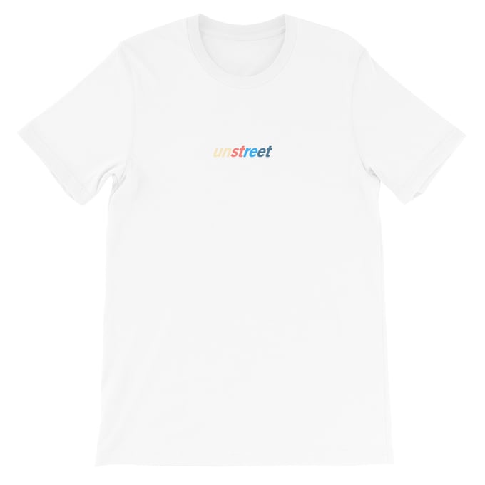 Image of UNSTREET Colorful Logo T-Shirt White